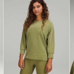 Lululemon Softstreme Draped-Back Crew Bronze Green-6